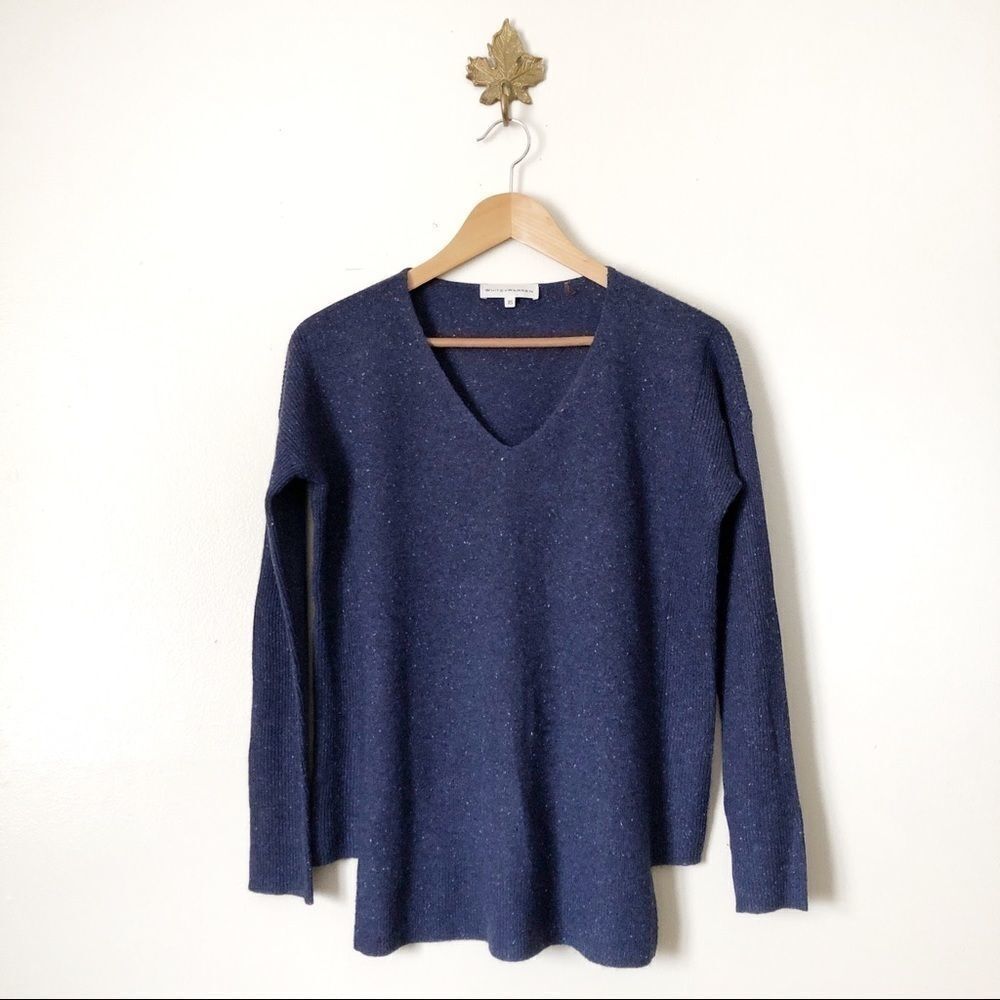 Anthropologie White + Warren Speckled sweater